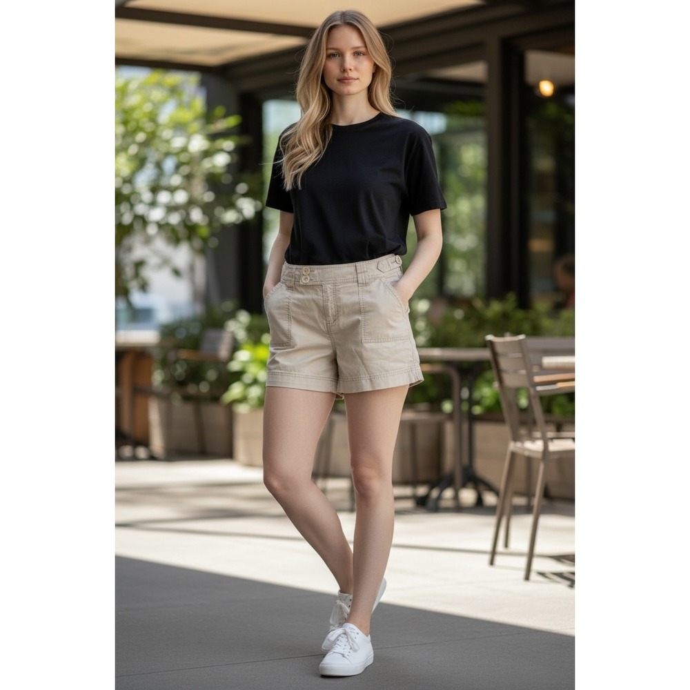 Maurices Women's Light Tan Jean Shorts